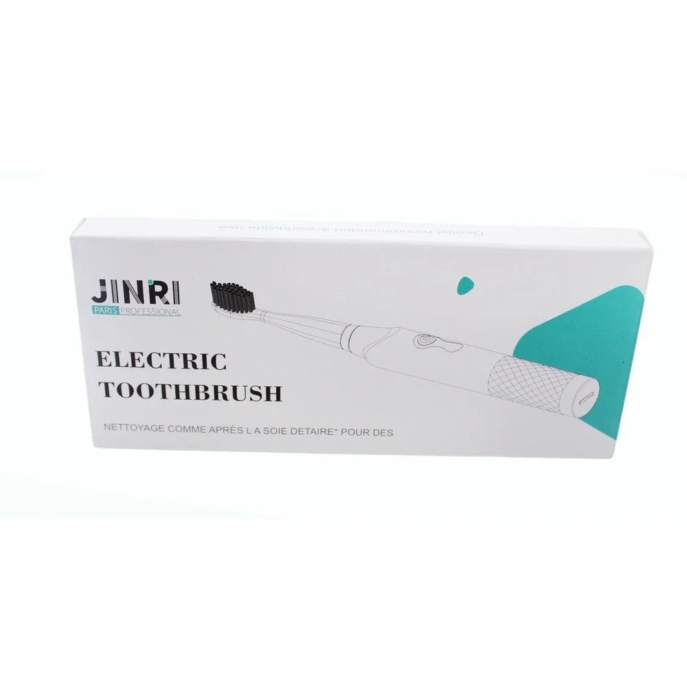 Electric Toothbrush Jinri Electric Toothbrush Battery 3 Replacement Brush Heads